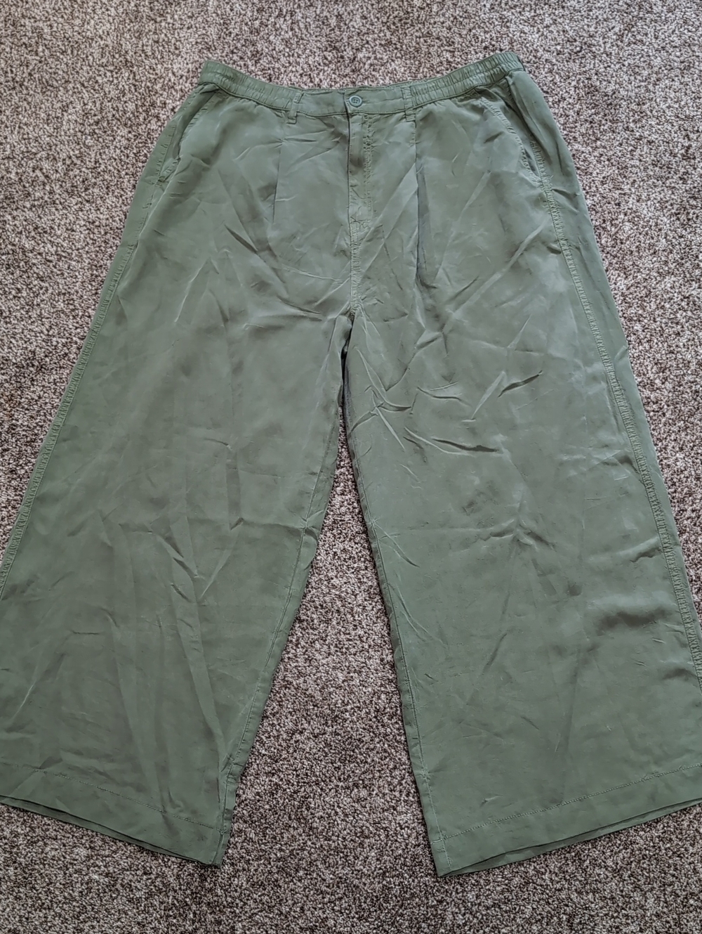 Aerie Wide Leg Pleated Pants Size XL Short NEW